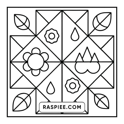 98 Bold and Easy Comfy Patterns Coloring Pages