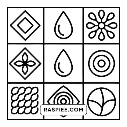 98 Bold and Easy Comfy Patterns Coloring Pages