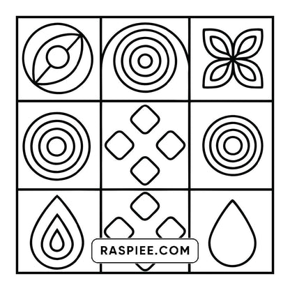 98 Bold and Easy Comfy Patterns Coloring Pages