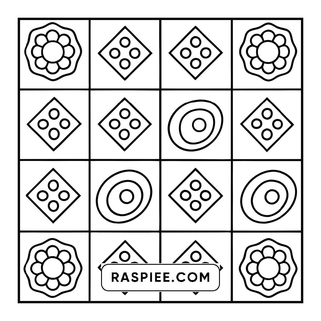 98 Bold and Easy Comfy Patterns Coloring Pages