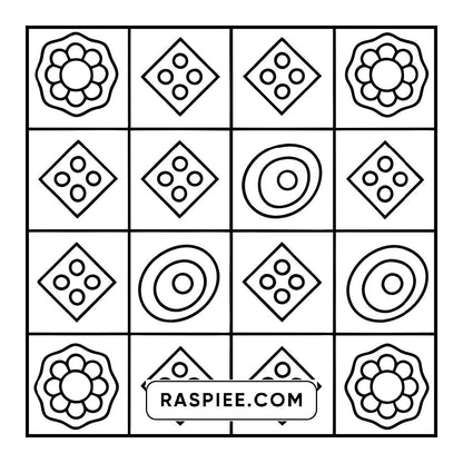 98 Bold and Easy Comfy Patterns Coloring Pages