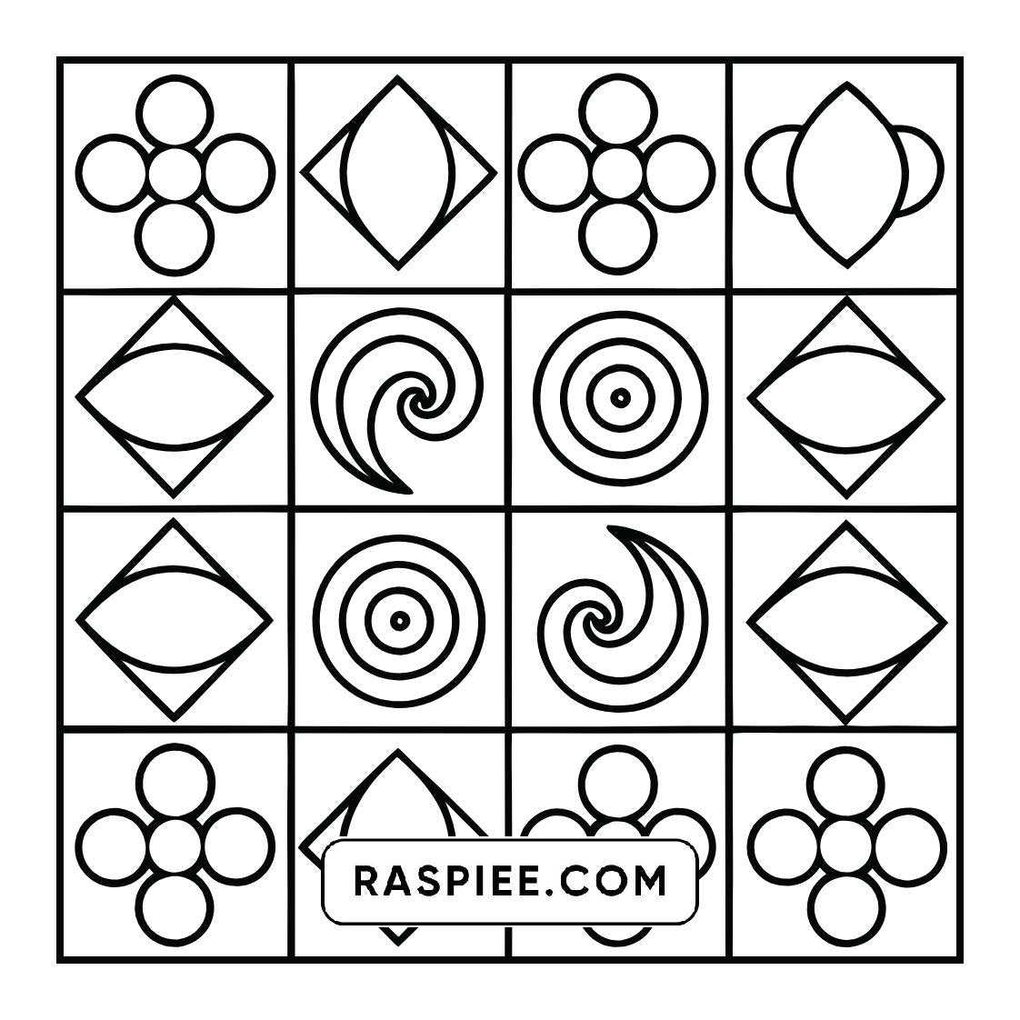98 Bold and Easy Comfy Patterns Coloring Pages