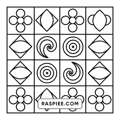 98 Bold and Easy Comfy Patterns Coloring Pages
