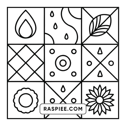 98 Bold and Easy Comfy Patterns Coloring Pages