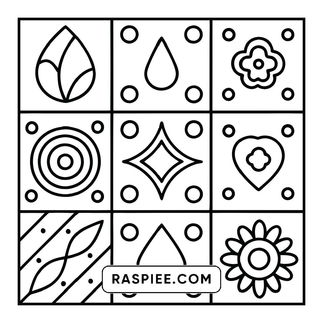 98 Bold and Easy Comfy Patterns Coloring Pages