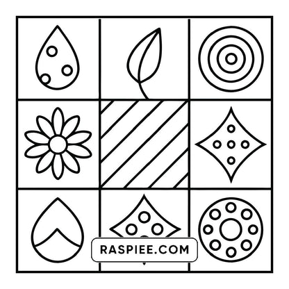 98 Bold and Easy Comfy Patterns Coloring Pages