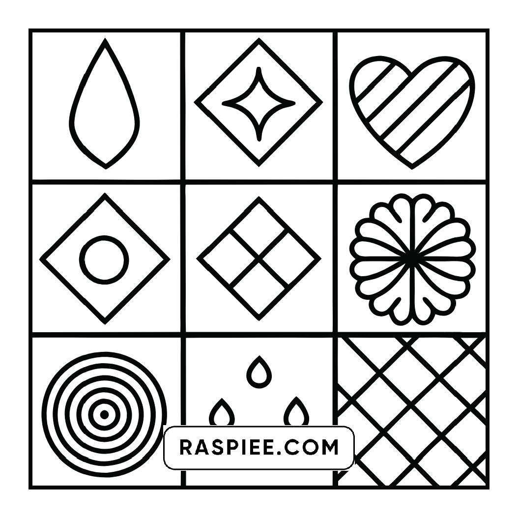 98 Bold and Easy Comfy Patterns Coloring Pages