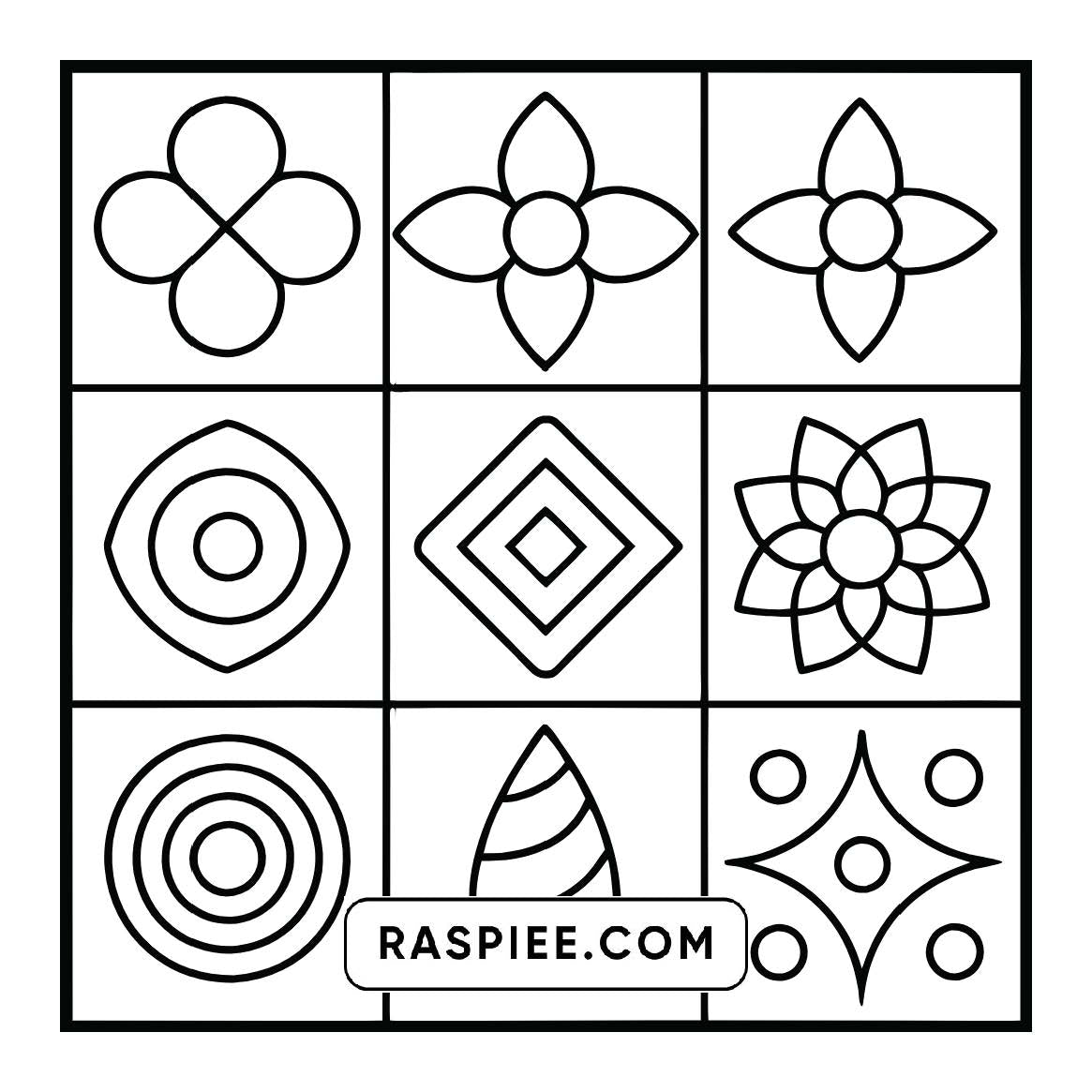 98 Bold and Easy Comfy Patterns Coloring Pages