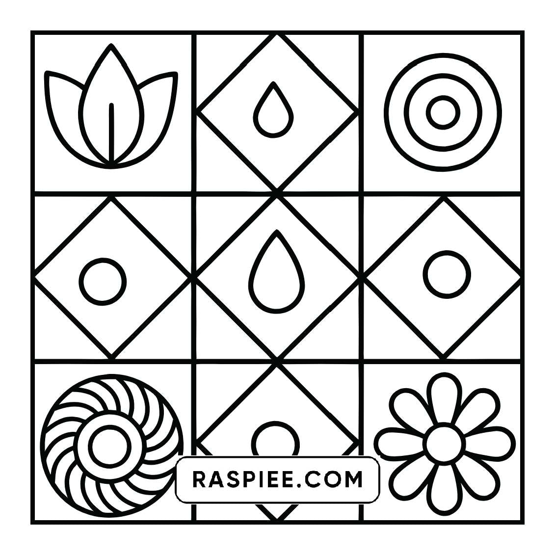 98 Bold and Easy Comfy Patterns Coloring Pages