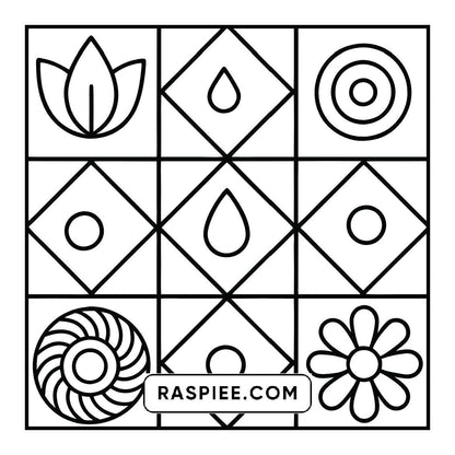 98 Bold and Easy Comfy Patterns Coloring Pages