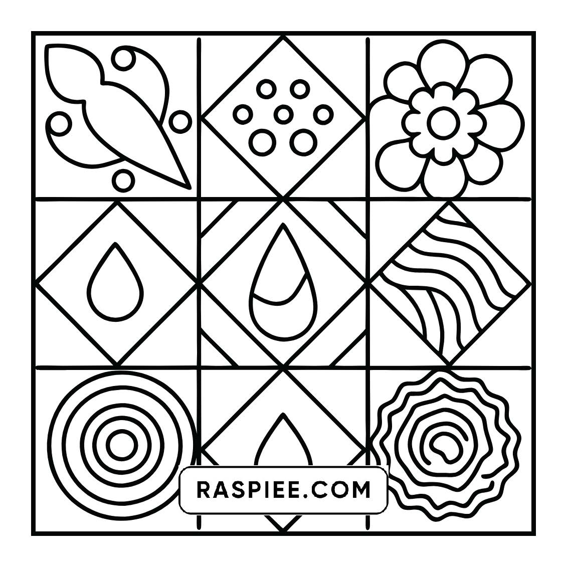 98 Bold and Easy Comfy Patterns Coloring Pages