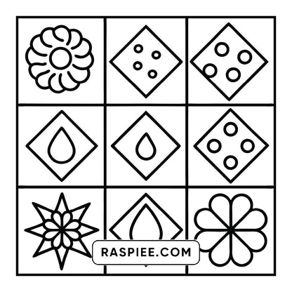98 Bold and Easy Comfy Patterns Coloring Pages