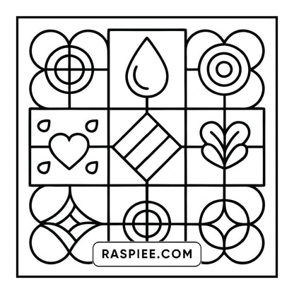 98 Bold and Easy Comfy Patterns Coloring Pages