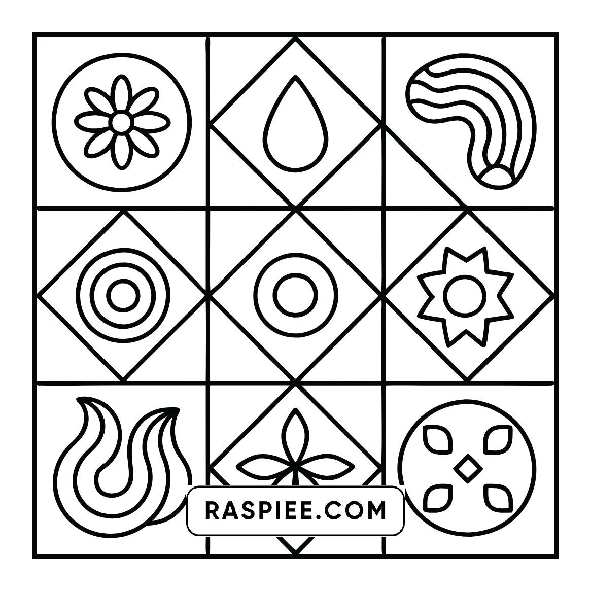98 Bold and Easy Comfy Patterns Coloring Pages