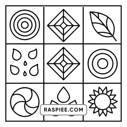 98 Bold and Easy Comfy Patterns Coloring Pages