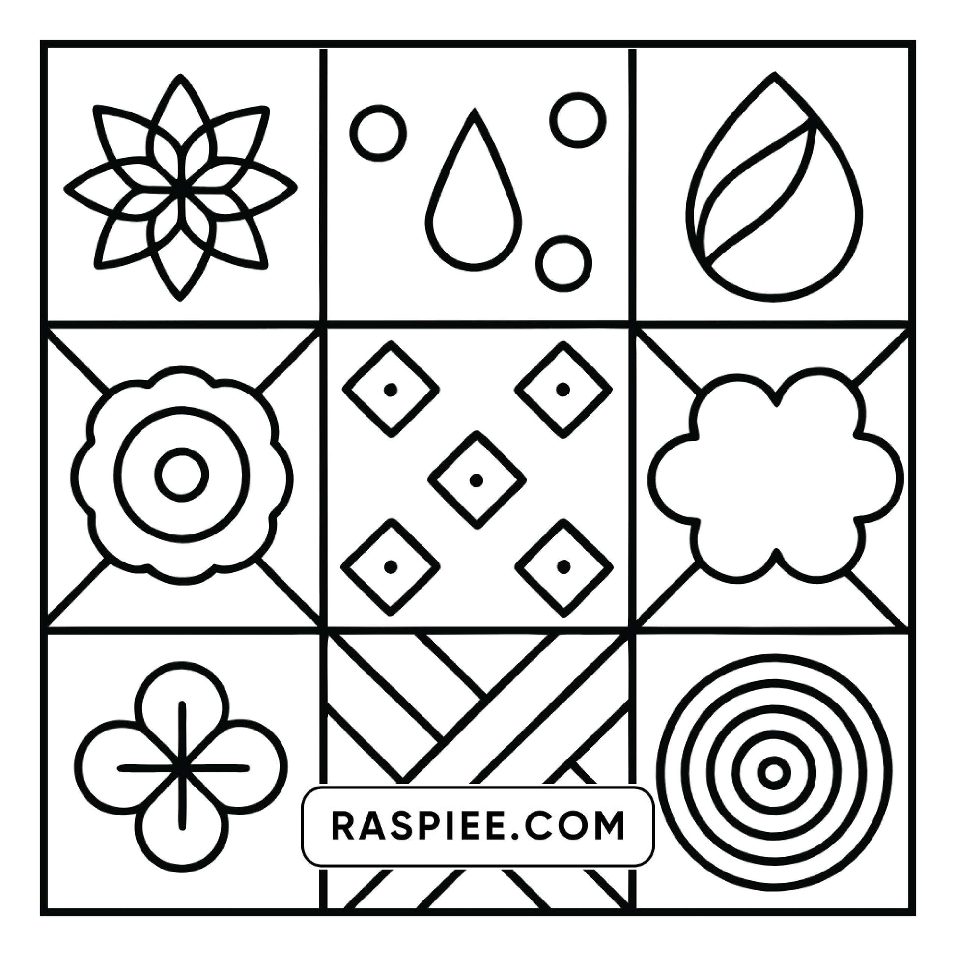 98 Bold and Easy Comfy Patterns Coloring Pages