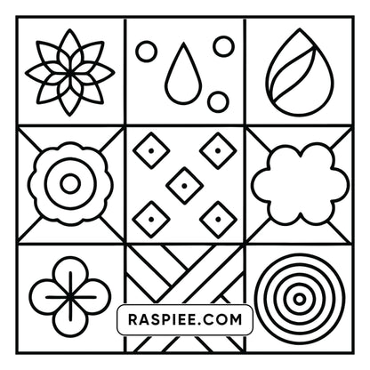 98 Bold and Easy Comfy Patterns Coloring Pages