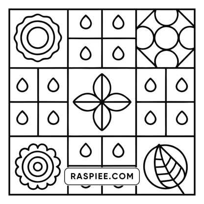 98 Bold and Easy Comfy Patterns Coloring Pages