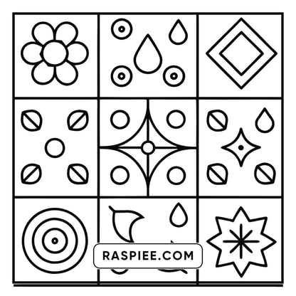 98 Bold and Easy Comfy Patterns Coloring Pages