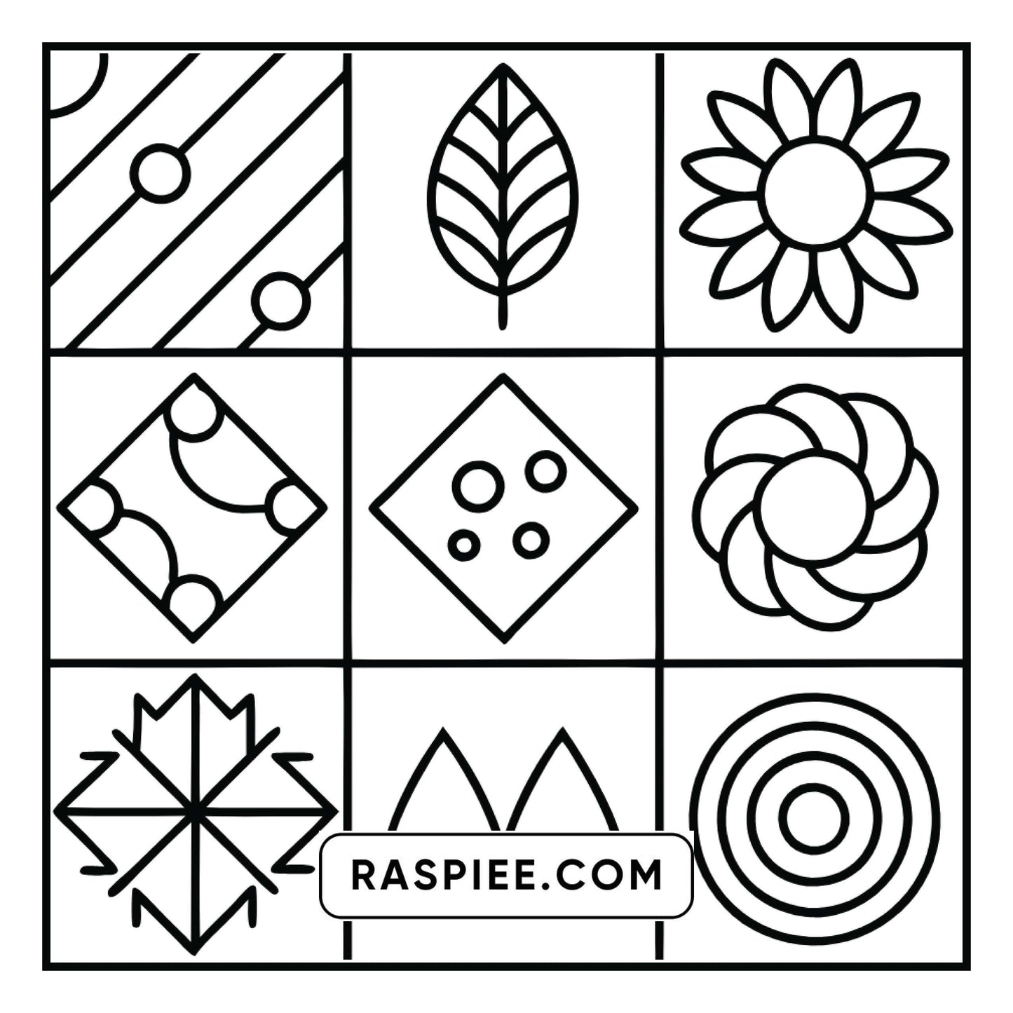 98 Bold and Easy Comfy Patterns Coloring Pages
