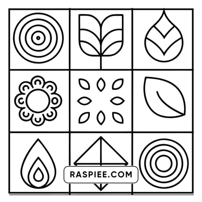 98 Bold and Easy Comfy Patterns Coloring Pages