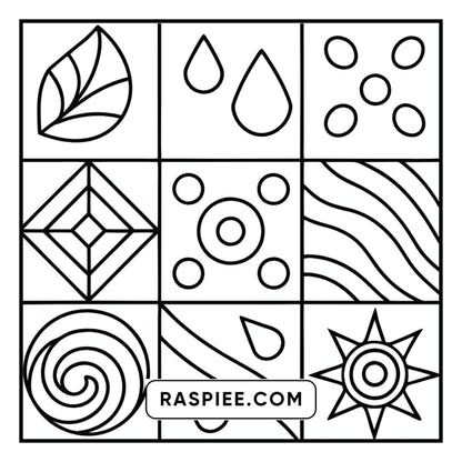 98 Bold and Easy Comfy Patterns Coloring Pages
