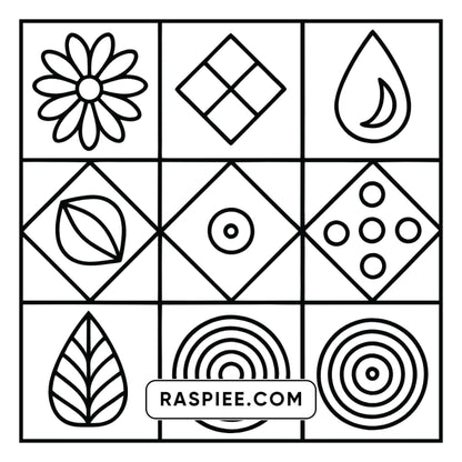 98 Bold and Easy Comfy Patterns Coloring Pages