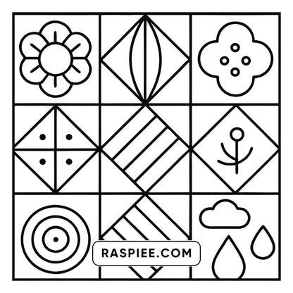 98 Bold and Easy Comfy Patterns Coloring Pages