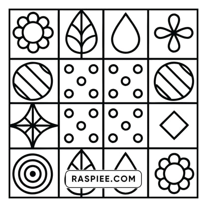 98 Bold and Easy Comfy Patterns Coloring Pages