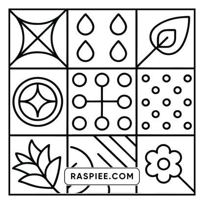 98 Bold and Easy Comfy Patterns Coloring Pages