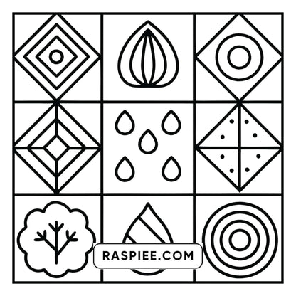 98 Bold and Easy Comfy Patterns Coloring Pages