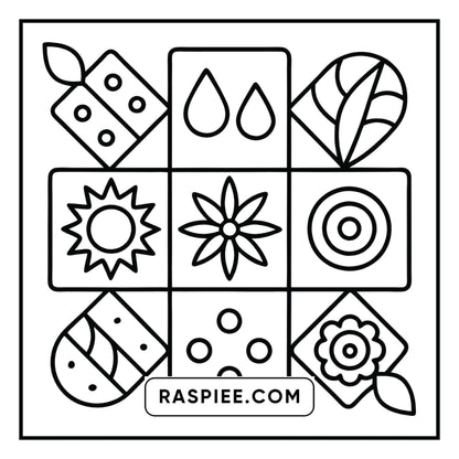 98 Bold and Easy Comfy Patterns Coloring Pages