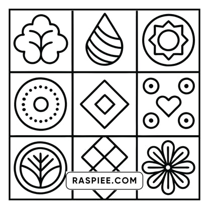 98 Bold and Easy Comfy Patterns Coloring Pages