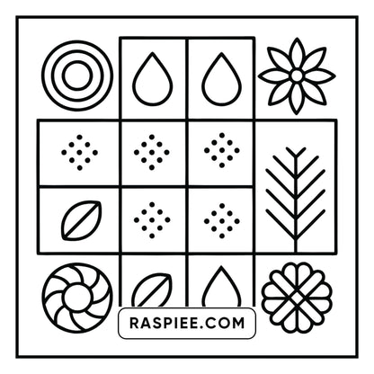 98 Bold and Easy Comfy Patterns Coloring Pages