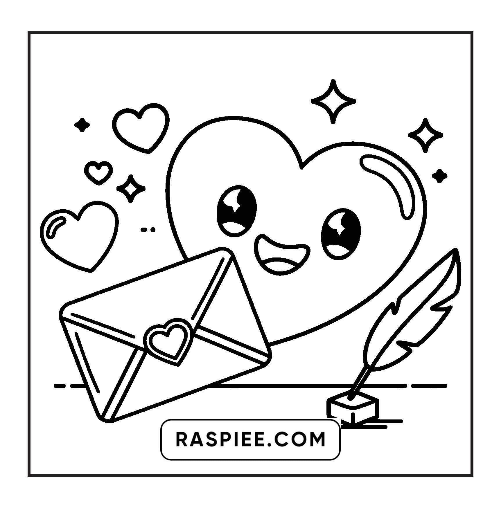 98 Bold and Easy Cute Pairs Coloring Pages