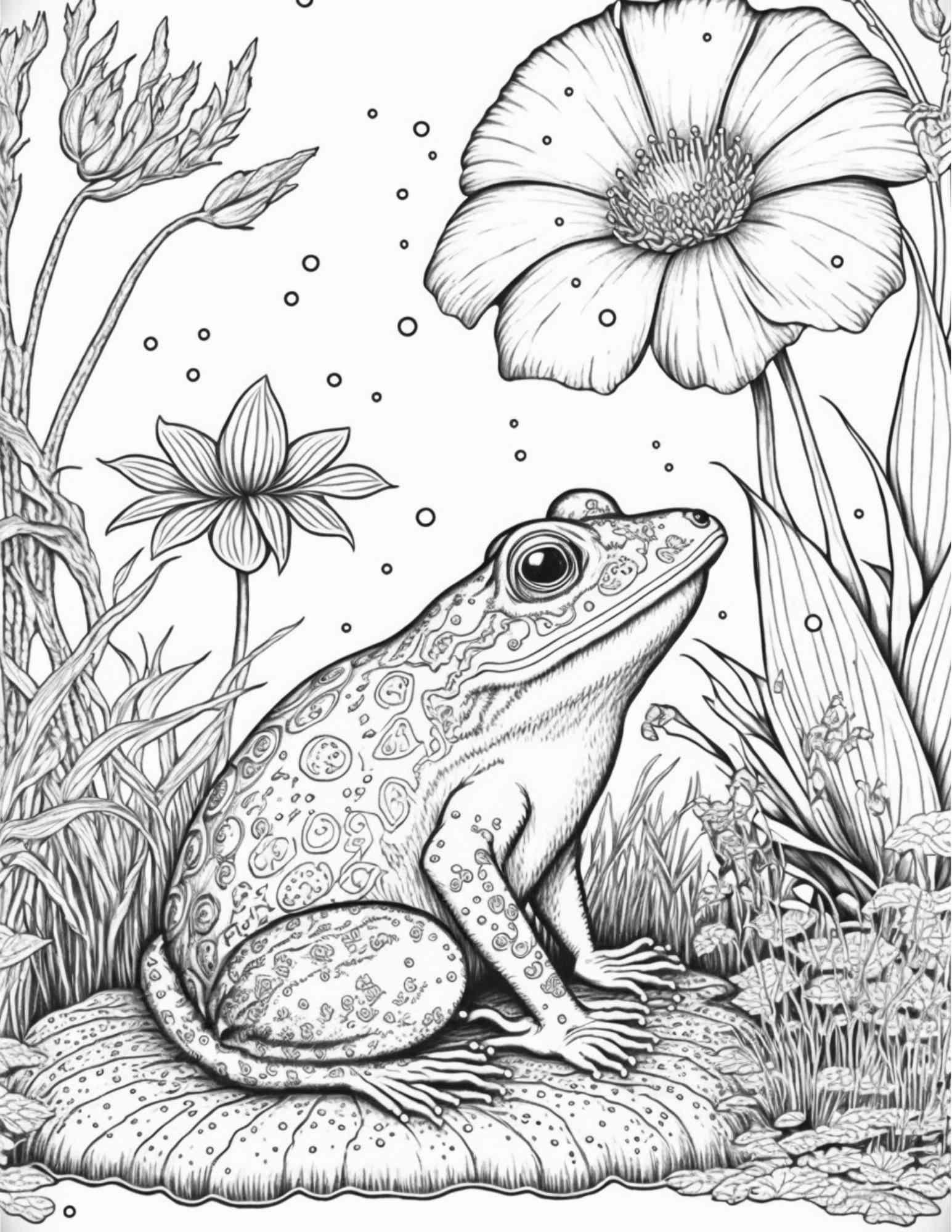 100 Mushroom Forest Coloring Pages Printable for Adults and Kids, Grayscale Coloring Book, Printable PDF File Instant Download