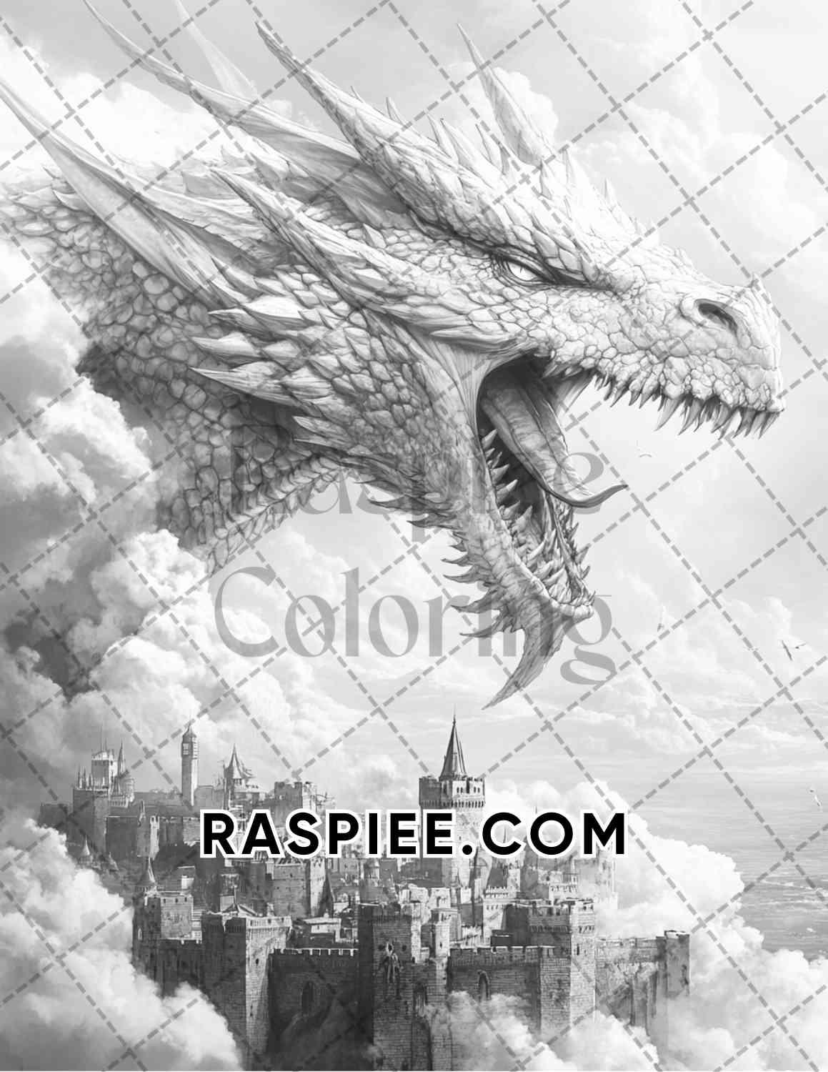Surreal World Adult Coloring Pages Printable PDF Instant Download