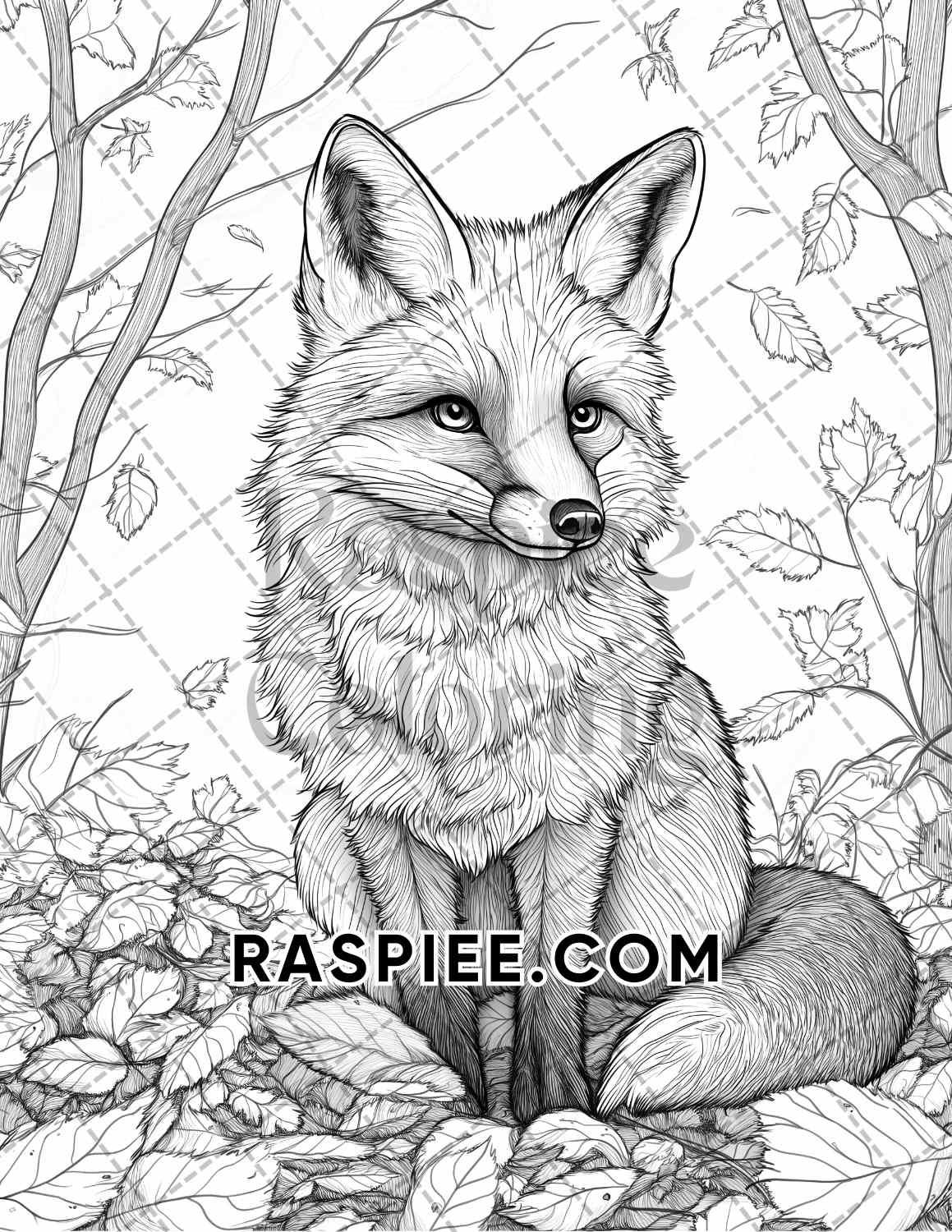 Autumn Charm Adult Coloring Pages Printable PDF Instant Download