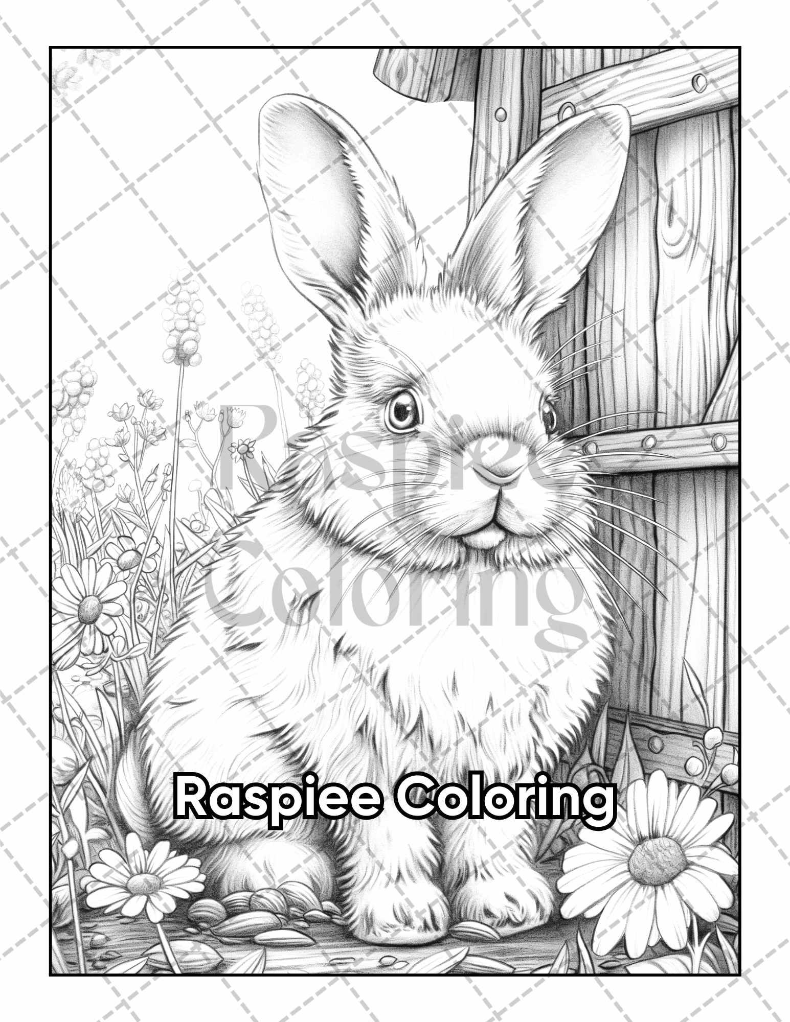 50 Country Farm Scenes Adult Coloring Pages Printable PDF Instant Download