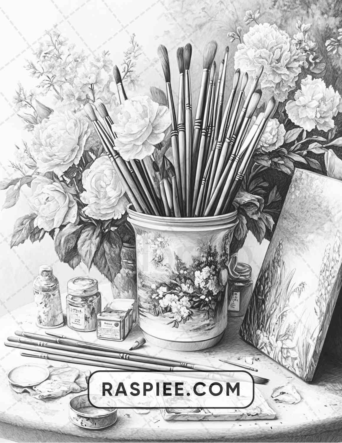 80 Still Life Adult Coloring Pages