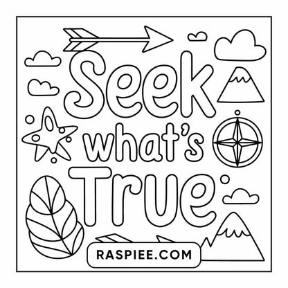 78 Bold and Easy Inspirational Words Coloring Pages Printable PDF Instant Download