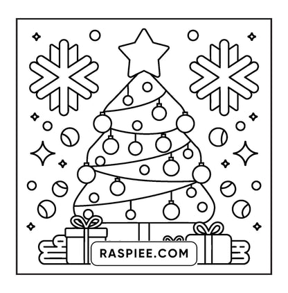 69 Bold and Easy Cozy Christmas Coloring Pages