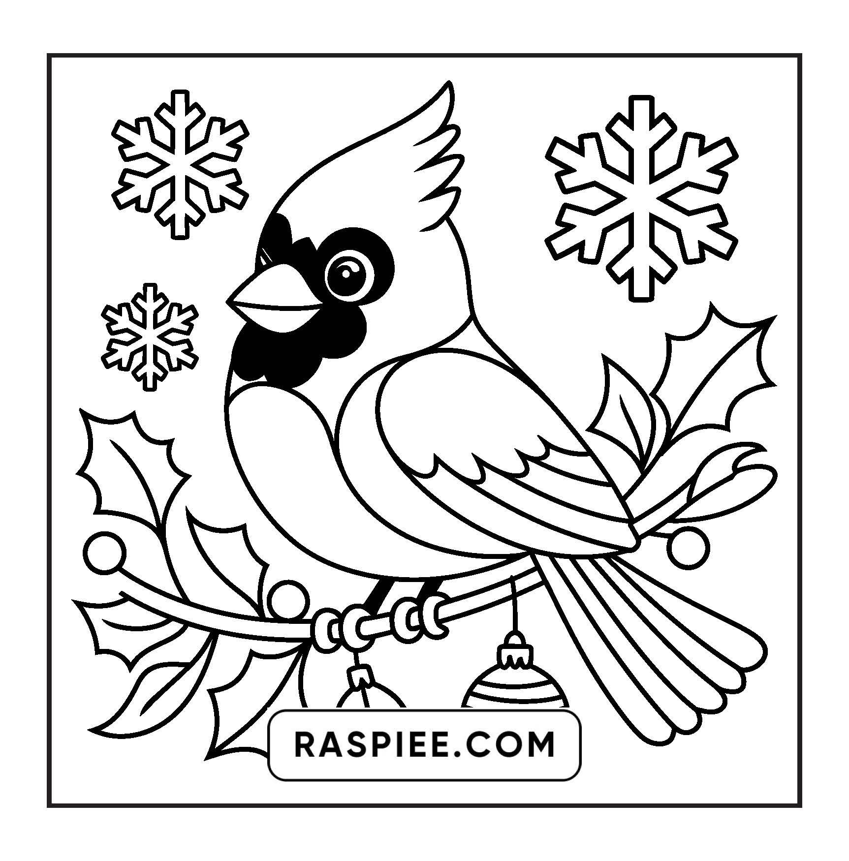 69 Bold and Easy Cozy Christmas Coloring Pages