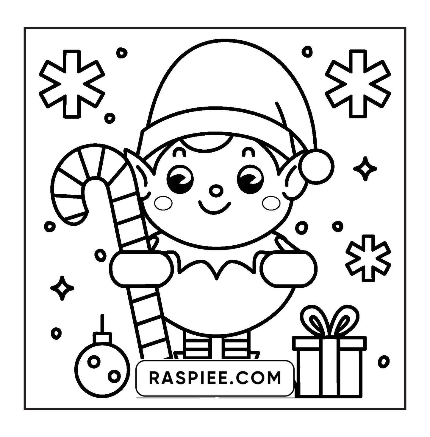 69 Bold and Easy Cozy Christmas Coloring Pages