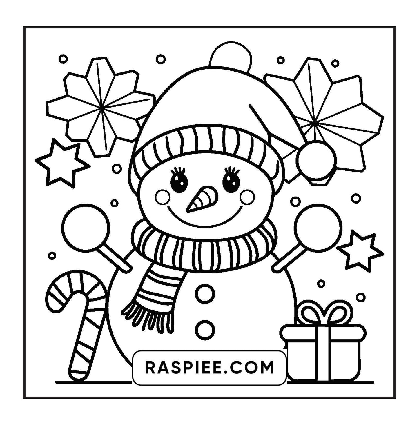 69 Bold and Easy Cozy Christmas Coloring Pages