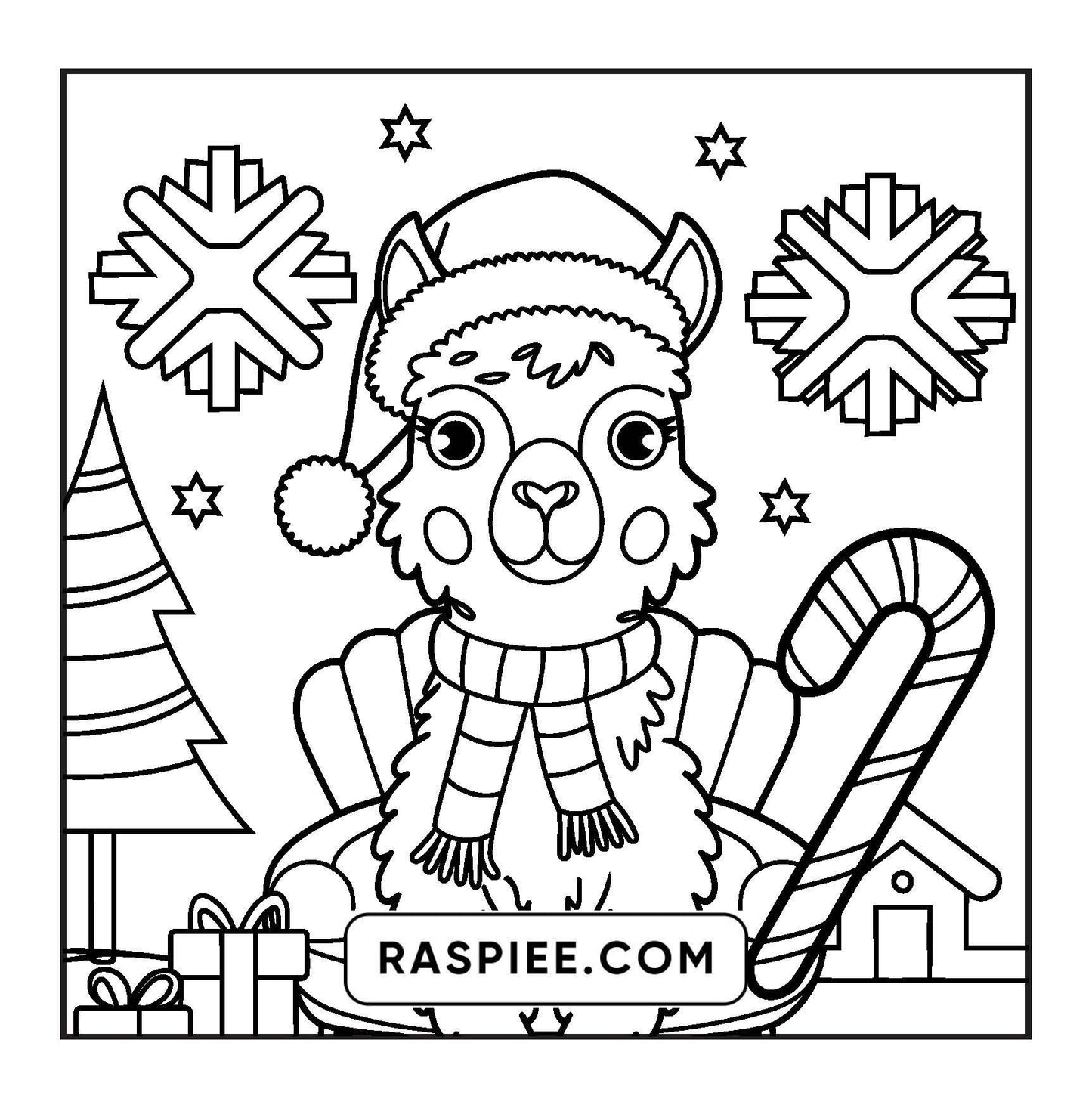 69 Bold and Easy Cozy Christmas Coloring Pages