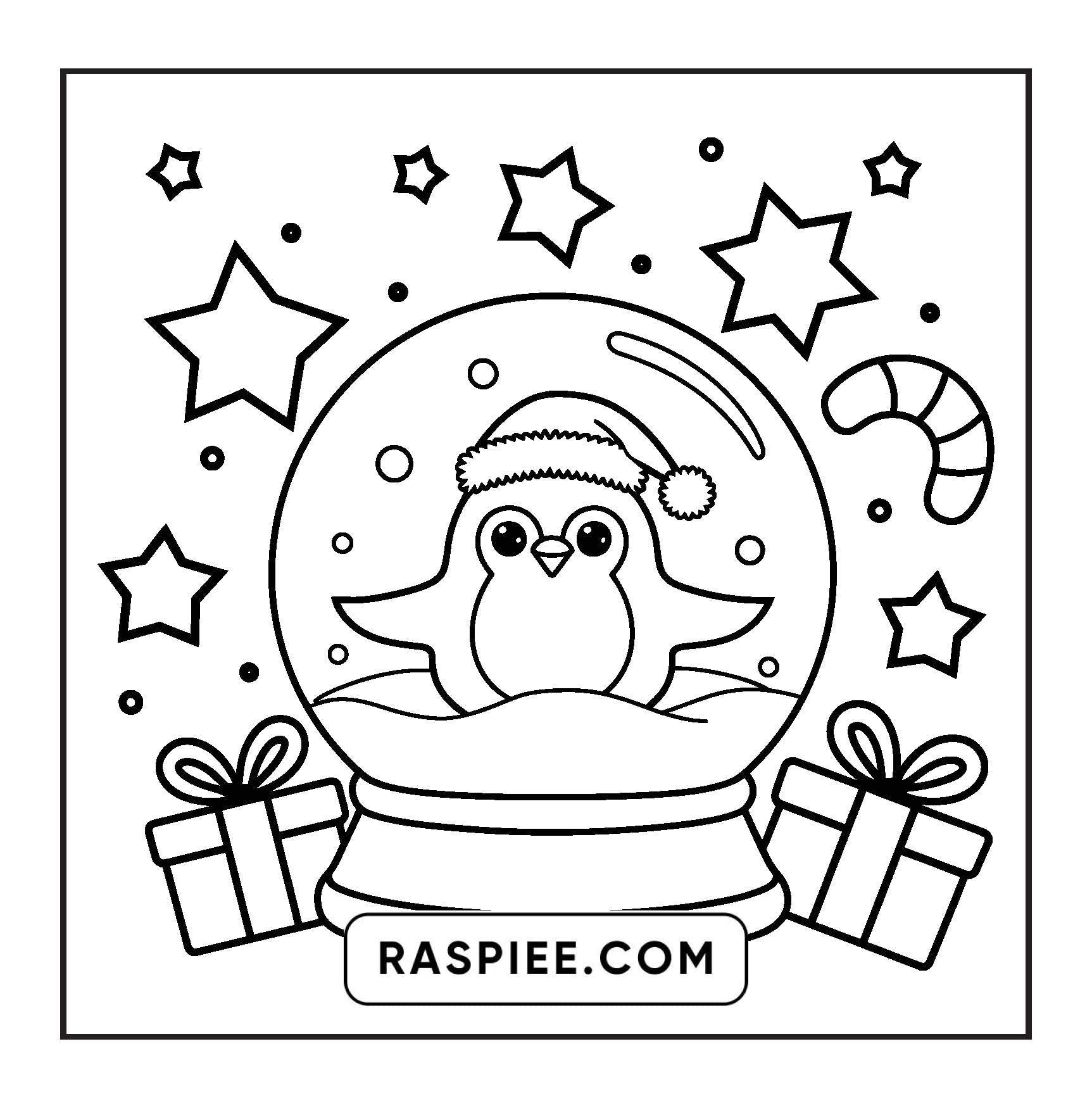 69 Bold and Easy Cozy Christmas Coloring Pages