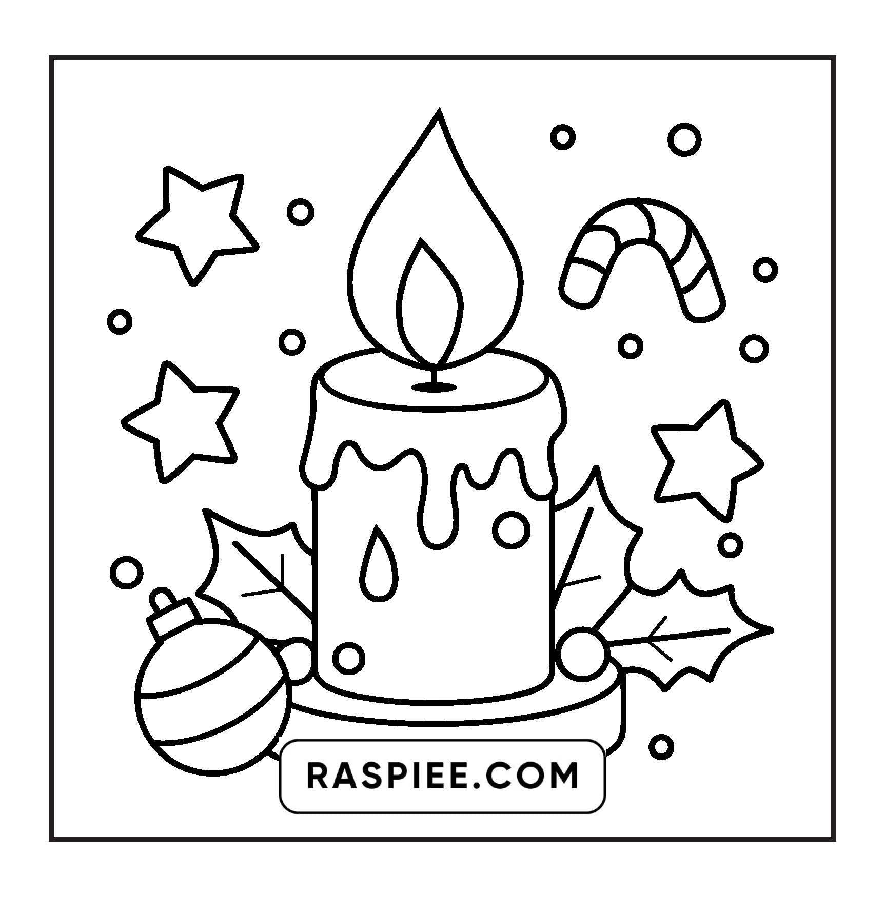 69 Bold and Easy Cozy Christmas Coloring Pages