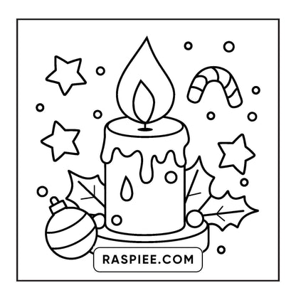 69 Bold and Easy Cozy Christmas Coloring Pages
