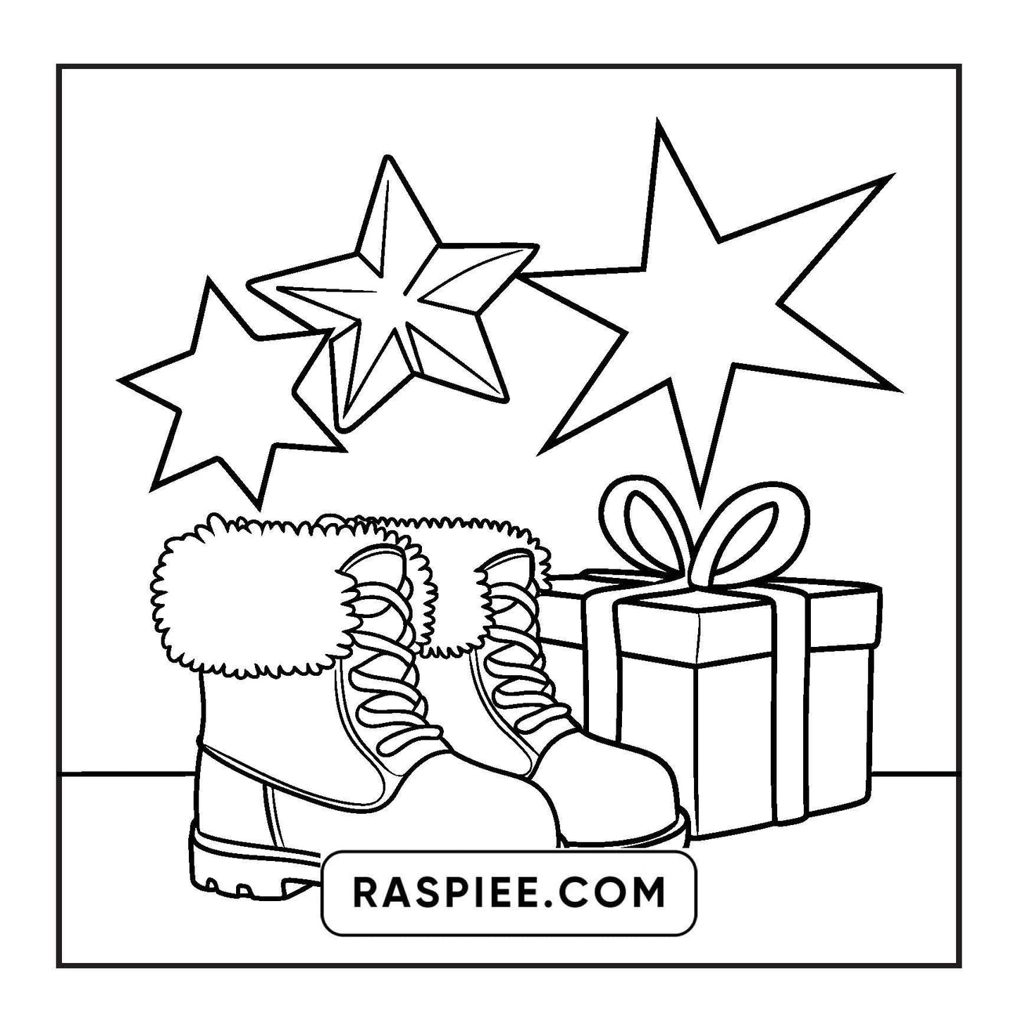 69 Bold and Easy Cozy Christmas Coloring Pages